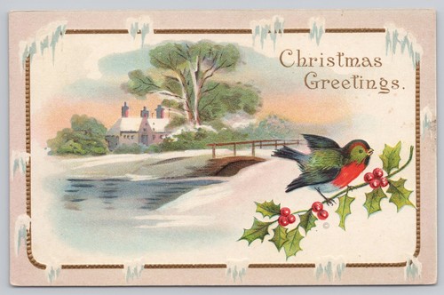 Cartolina epoca auguri di - d'epoca,