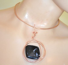 Collana donna oro rosa pietra