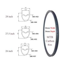 Cerchio carbonio 5 29er - carbonio, 26