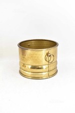 Porta Vaso In Ottone Tondo Con Manici 14x19cm