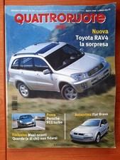 QUATTRORUOTE 2000 AGOSTO N° 538 IN COPERTINA TOYOTA RAV4 - PORSCHE 911 TURBO