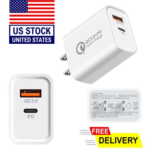 Caricabatteria parete usb c - usb,