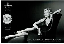 PUBBLICITA  VINTAGE ORIGINALE DEL 2000 :OROLOGI WYLER VETTA BY MELANIE GRIFFITH