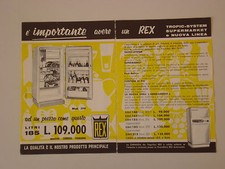advertising Pubblicità 1958 FRIGORIFERO REX 316