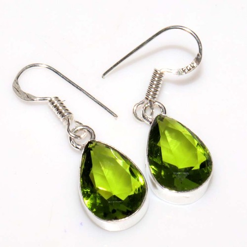 Orecchini peridoto argento - orecchini,