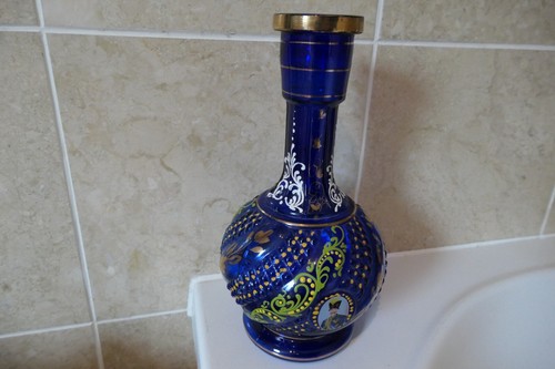 Turkish moulded blue - moulded, glass