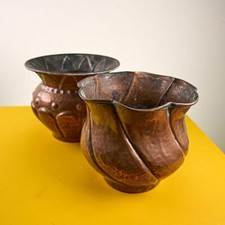 coppia di portavasi vintage in