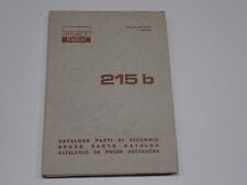 FIAT TRATTORE 215 B CATALOGO PARTI DI RICAMBIO 1968