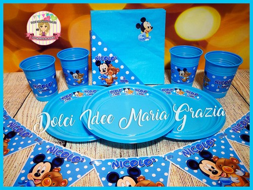 Piattini bicchieri baby - 10,