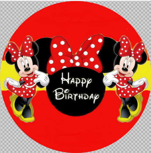 Sfondo rotondo minnie mouse - sfondo,