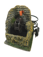 Mini Mulino ad Acqua con Pompa di Riciclo Cm 9x13x12h Scenografia per Presepe