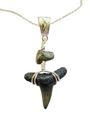 Collana con dente squalo - collana, di