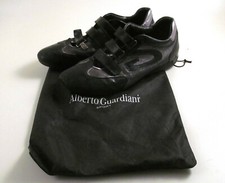 SCARPE SNEACKER UOMO ALBERTO GUARDIANI TG. 44 IN PELLE NERE -  100% ORIGINALI 