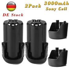 2x Batteria per Bosch 3,0 Ah 10,8 V Li-Ion BAT411 BAT412 GSR GDR PMF PSR PSM 10,8 V-LI 