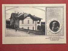 Cartolina - Casa di Giuseppe Giacosa in Colleretto Parella ( Torino ) - 1914