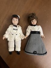 Set 2 Mini Bambole Porcellana da collezione DeAgostini Vintage