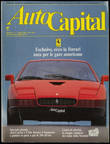 Luglio 1988 auto capital - 1988,