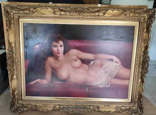 Quadro olio tela grande - olio, con