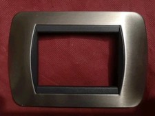 BTicino L4803ACS Placca metallo LIVING 3 Moduli - Acciaio spazzolato