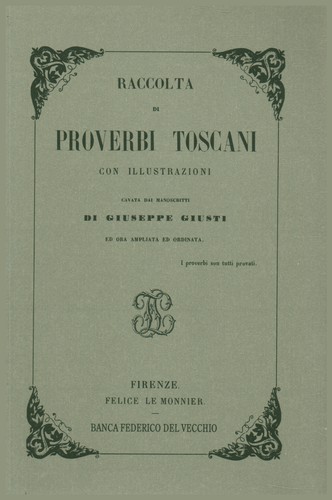 Raccolta proverbi toscani - raccolta,