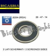 11073 - CUSCINETTO RUOTA POSTERIORE SKF SCHERMATO 20X47X14 VESPA 125 ET3