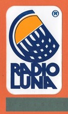 Adesivo Sticker Vintage Autocollant Aufkleber Emittenti Radio Tv RADIO LUNA