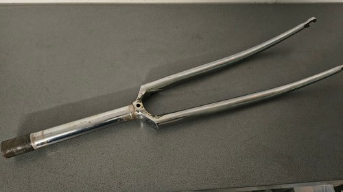 Chromed steel road fork - steel,