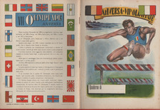 QUADERNO D'EPOCA NON USATO VII°OLIMPIADE DI ANVERSA SCUOLA CANCELLERIA VINTAGE