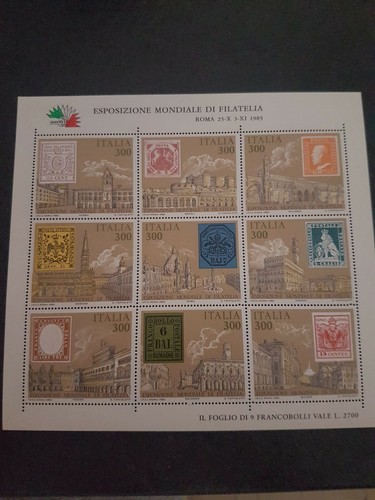 Foglietto esposizione mondiale - foglietto,
