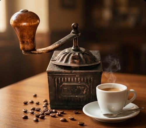 Antico macinacaffè bat - bat,