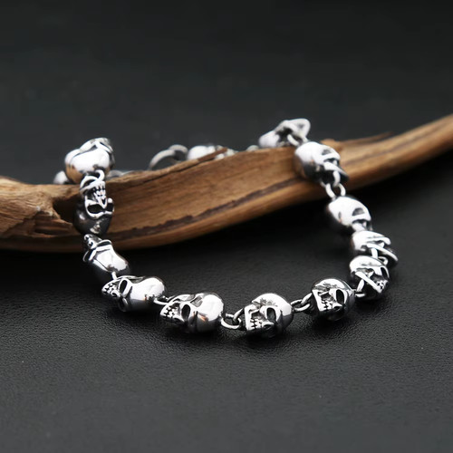 Bracciale teschio colore - bracciale,