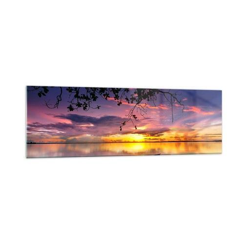 Quadro vetro 160x50cm - vetro, barca