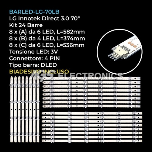 Kit barre strip - led, tv