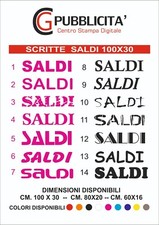 Scritte Saldi Vetrofania Vari