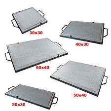 PIASTRA IN PIETRA LAVICA CON SUPPORTO BISTECCHIERA IN PIETRA NATURALE