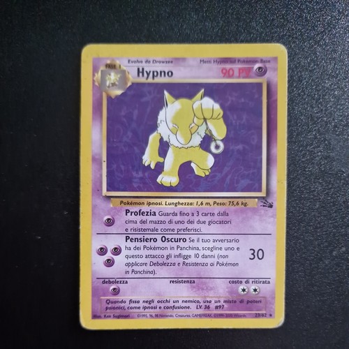 Carta pokemon hypno 62 - hypno, 23/62