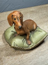 Capodimonte Giuseppe Cappellino 1958 Vintage Bassotto Italia Porcellana Firmato Raro