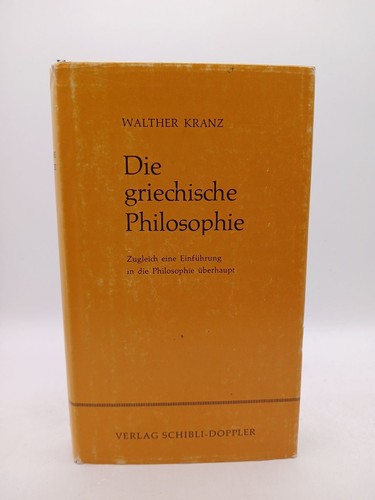 Walther kranz die griechische - walther,