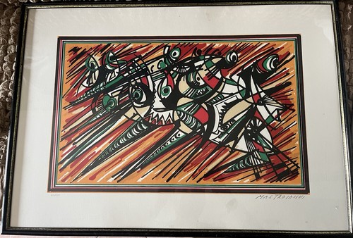 Umberto mastroianni litografia - umberto,