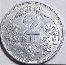 2 schilling 1947 Autriche