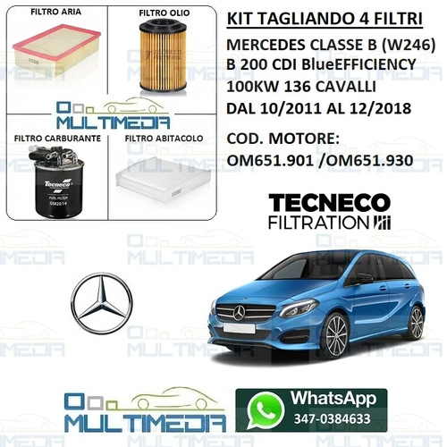 Tagliando filtri tecneco - tagliando,