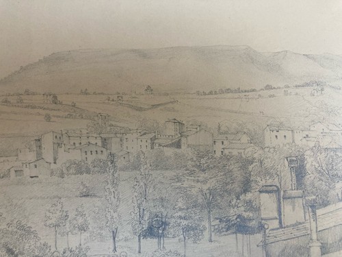 Grande disegno xix 1850 matita - grande,