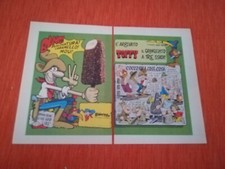 PUBBLICITA' ORIGINALE ADVERTISING Gelati "ELDORADO" disegni JACOVITTI del 1972