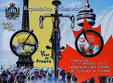 San Marino 2003 Tour de France Ciclo Race Hamilton Canada MNH** Foglio X0268