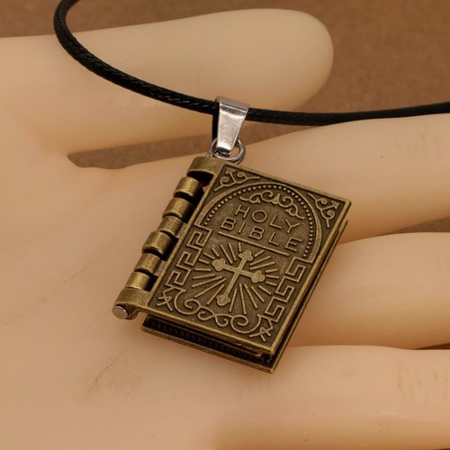 Collana ciondolo croce libro - croce,