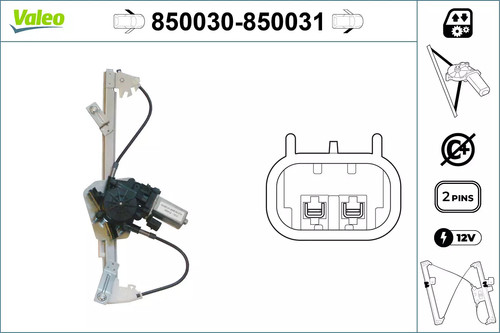 Alzacristallo valeo 850030 per - 850030,