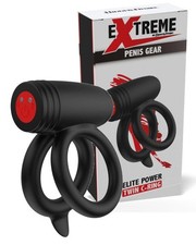 Anello fallico doppio in silicone con bullet per punto g vibrante sextoys coppie