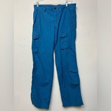 Pantalone MASON’S taglia 46 (34x34) blu Made in Italy cargo leggero donna strada