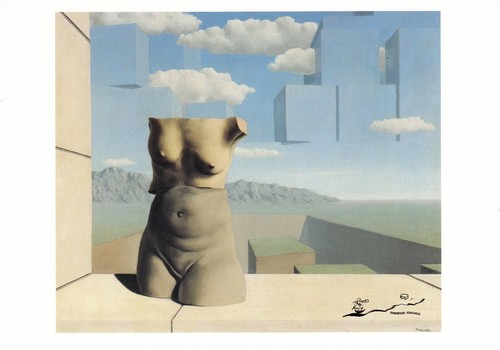 Cartolina rené magritte le - cartolina:,