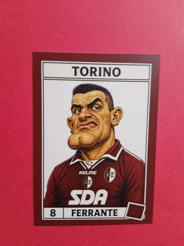 Figurina caricatura calciatori - figurina,